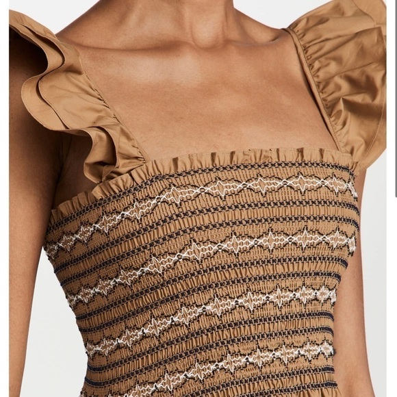 Cara Cara Dress NWT Ruby Dress in Khaki Mixed New XL - Picture 3 of 12